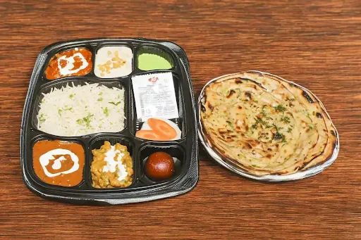 Jain Soya Chaap Thali With Dal Makhani