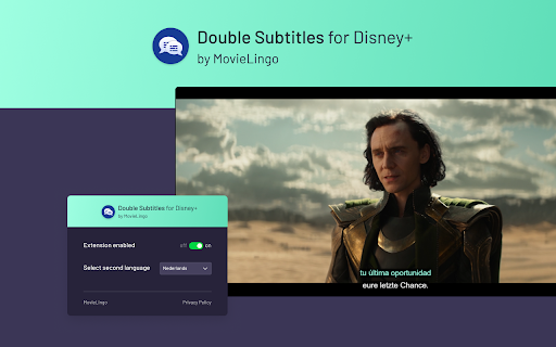 Double Subtitles for Disney+ by MovieLingo