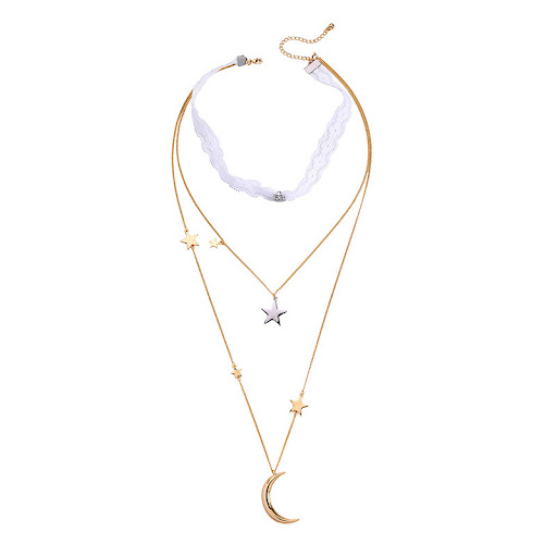 Title 1, Temperament retro creative multi-layer star moo...