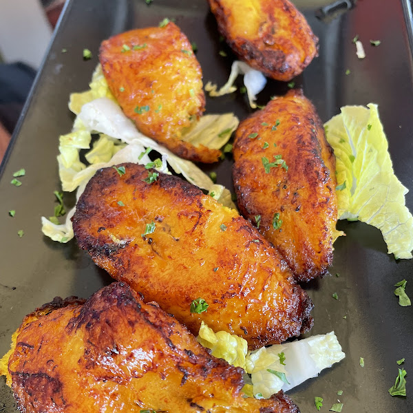 Fried plantains in a separate fryer!