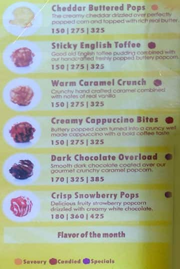 The Crunch Box, Fortis menu 