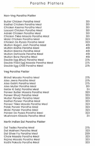 Paratha Meal Co menu 1