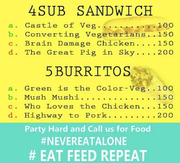 Food Truck Moshpit menu 