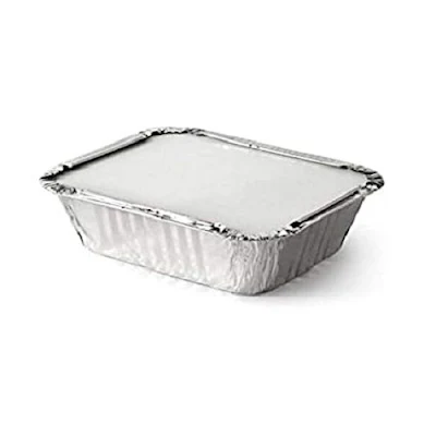 Aluminium Disposable Container With Lid 600 Ml