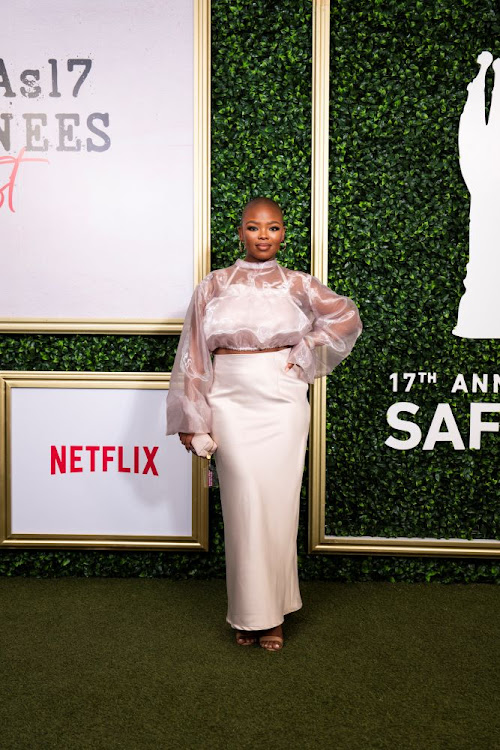 Actor Rosemary Zimu in attendance at the Netflix Saftas rooftop event last Friday.