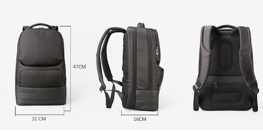 Title 1, Anti Theft Backpack with USB Charging Interface...