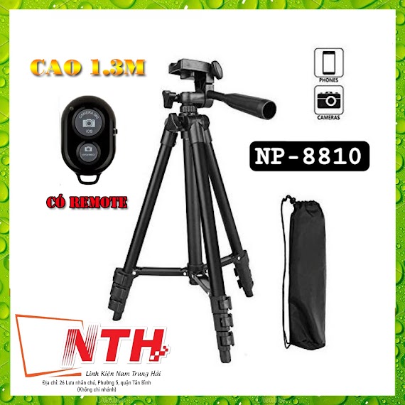 Chân Giá Đỡ Tripod 8810 Cao 130Cm Có Remote