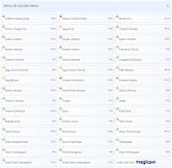 Hazrath Mess menu 2