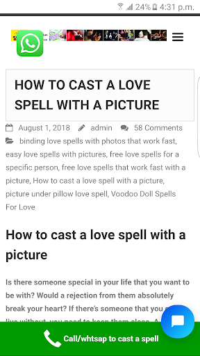 How to cast a love spell with a picture