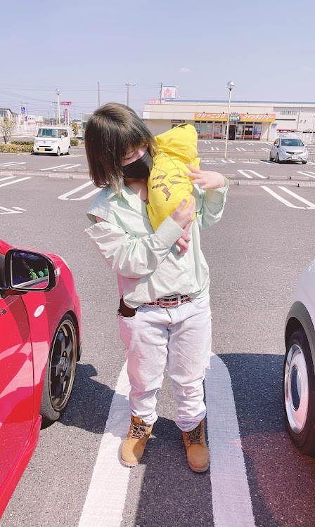 ミライースのラパン・県北のお姉さまに抱っこしてもらった😍😍😍・Seriaコラボ・可愛いBaby🫶・ありがとうございました🥰❤️に関するカスタム事例の投稿画像8枚目