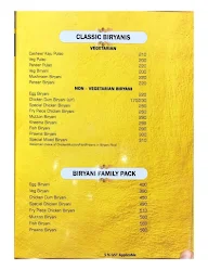 Bahar Biryani Cafe menu 7