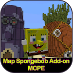 Cover Image of Download Map Spongebob Addon for MCPE 1.5 APK