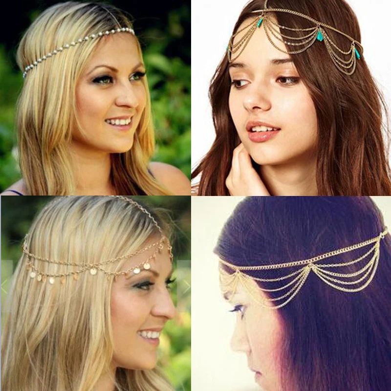 Turquoise haaraccessoire met parels, verfraai je kapsel. Een stijlvolle toevoeging voor een elegante en opvallende look.