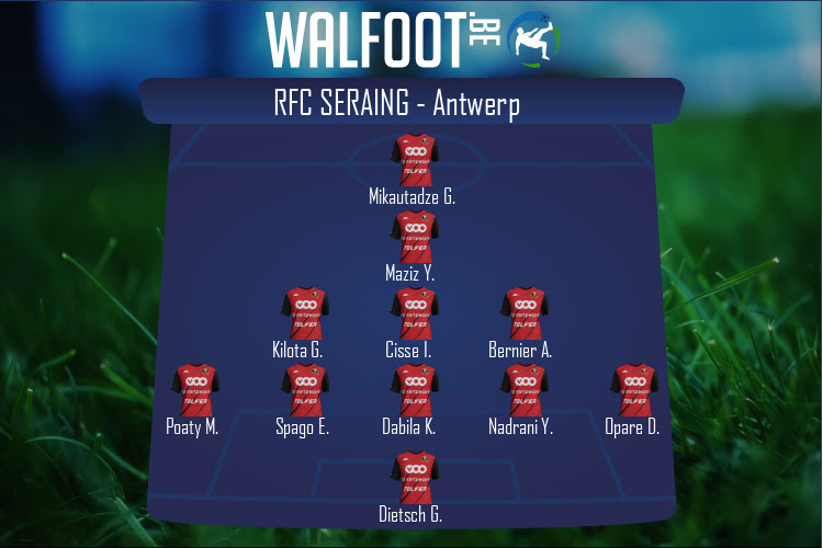 Composition RFC Seraing | RFC Seraing - Antwerp (11/02/2022)