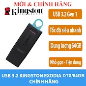 Usb 3.2 Gen 1 Kingston Datatraveler Exodia Dtx 64Gb 32Gb Siêu Tốc Độ