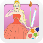Color Princess Paint Book Kids