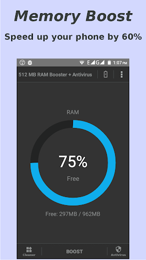 512 MB RAM Booster + Antivirus