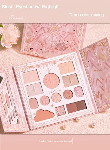Title 1, Time Eyeshadow Palette featuring highlighter, b...