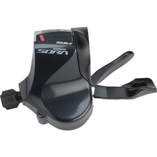 Shimano Sora SL-R3000 Double (2x) Left Flat Bar Road Shifter, only compatible with Sora R3000 2x front derai