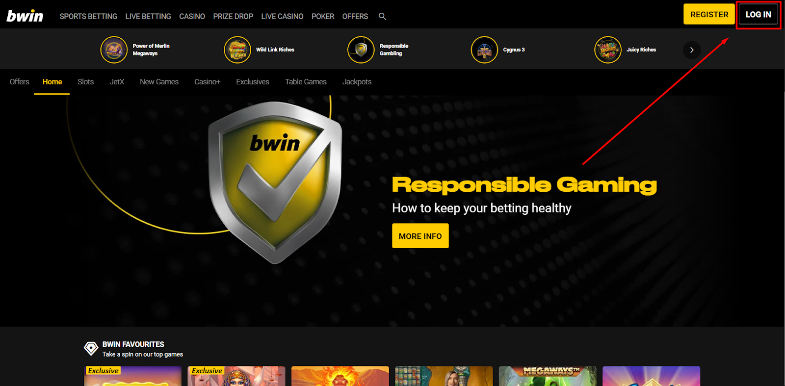 bwin login