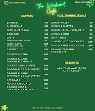 The Weekend Cafe menu 3