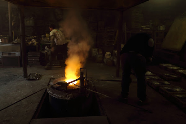 Fuoco d'inferno in fonderia di Andrea F