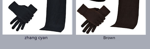 Title 16, Winter Solid Color Scarf Hat Gloves Knitted Thr...