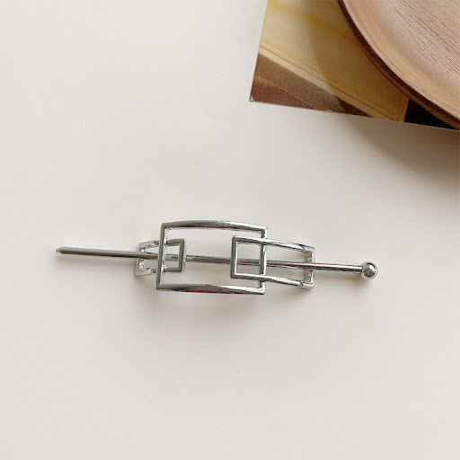 Title 11, Metallic Cold Wind Simple Modern Hairpin. Secur...