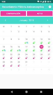 Recordatorio Píldora Anticonceptiva – Alarma