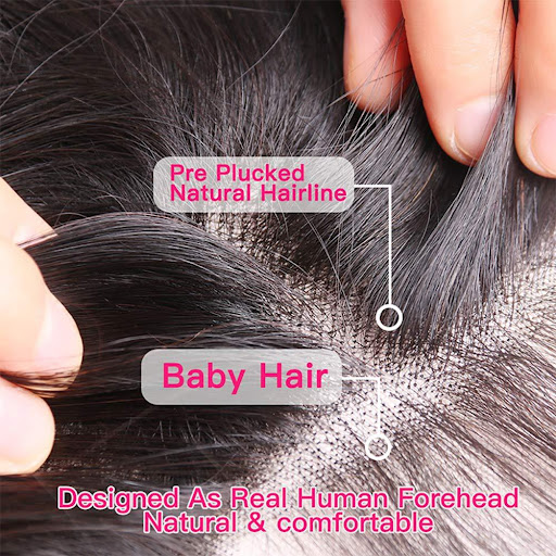 Title 2, Natural Wig Real Hair Before Lace Black Achieve...