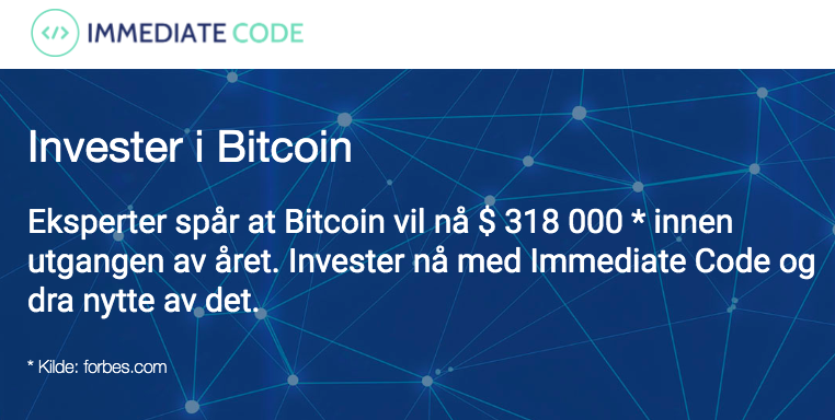 Investere krypto robot Immediate Code