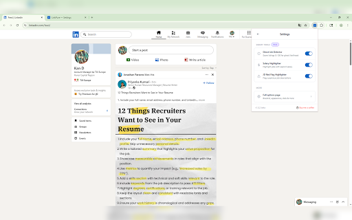 LinkPure - LinkedIn Job Search Cleaner & Ghost Job Detector screenshot 2