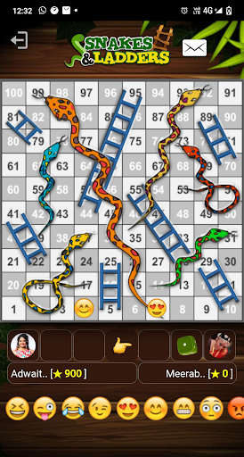 Screenshot Snakes & Ladders Online Game