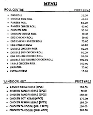 Shiva Food menu 1