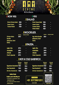 Divine Kitchen menu 1