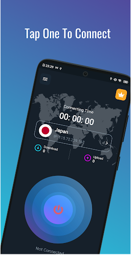 Screenshot Dark Blue VPN - Fast & Secure