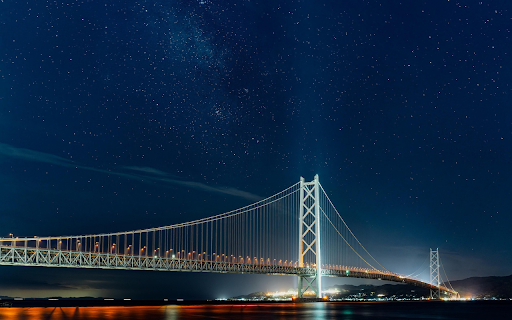 Starry Night Suspension Bridge screenshot 1