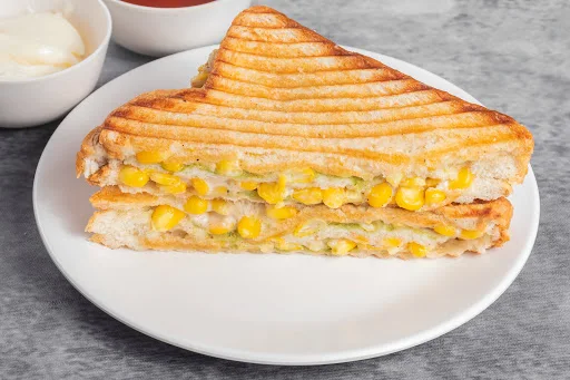 Corn With Mayonnaise Sandwich