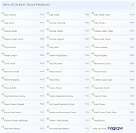 City Heart Terrace Restaurant menu 2