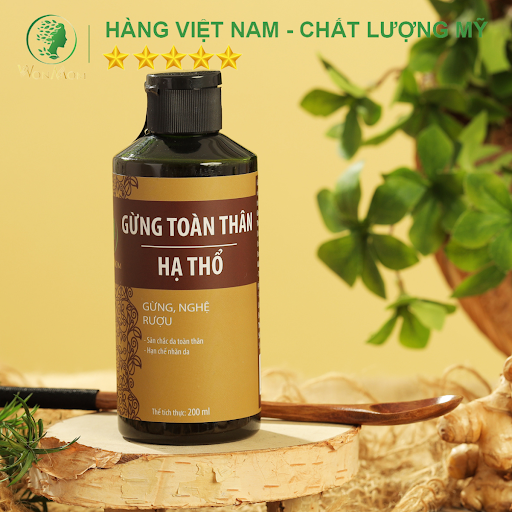 Gừng hạ thổ toàn thân giảm mỡ thừa, sáng da Wonmom 200ml