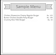 Arabian Burger menu 1