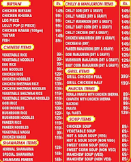 Kolkata Famous Kathi Roll Center menu 1