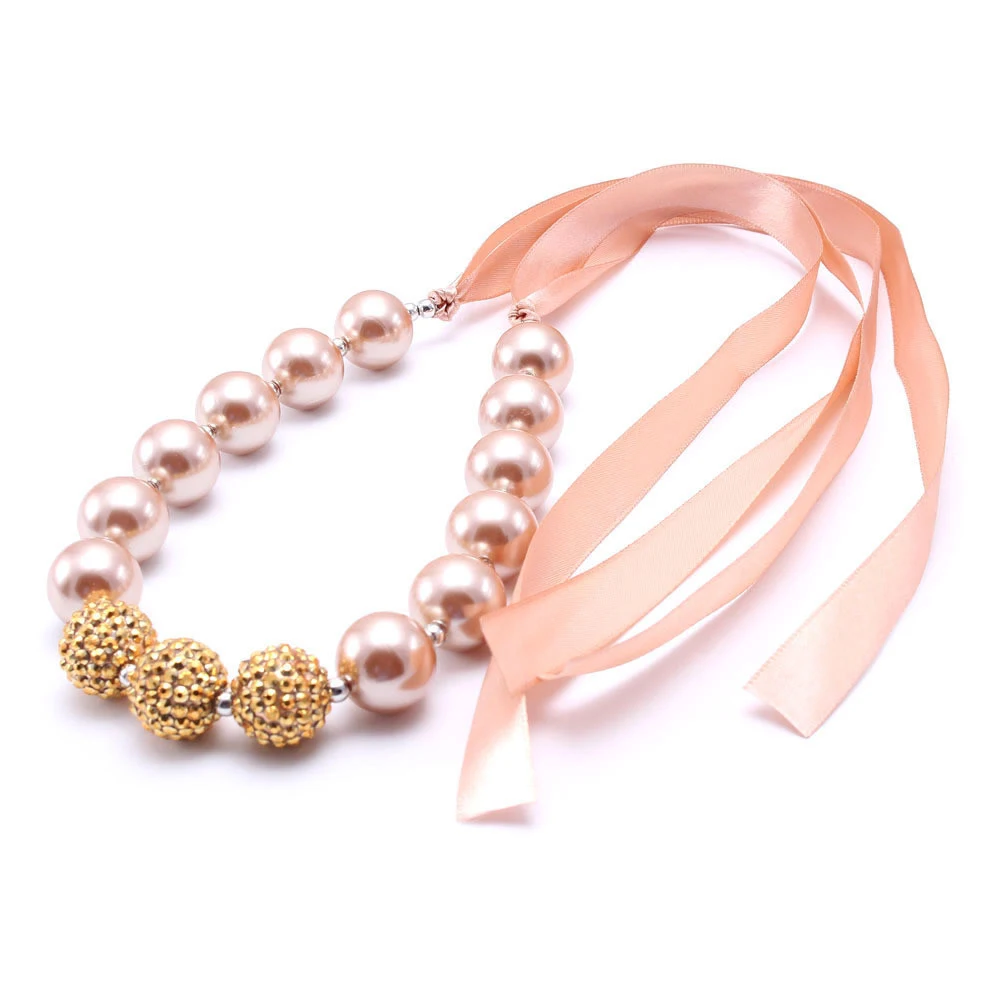 Title 2, Bandage Golden Pearl Kinderketting Europa en Am...
