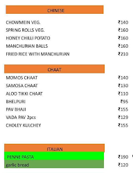 Chaubara menu 3