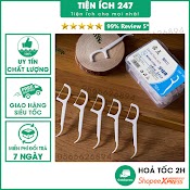 Tăm Chỉ Nha Khoa Tiệt Trùng Tienich247 (Hộp 50 Cái),Tăm Nha Khoa Vệ Sinh Răng Miệng An Toàn, Hiệu Quả