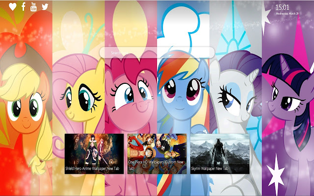 My Little Pony wallpaper new tab