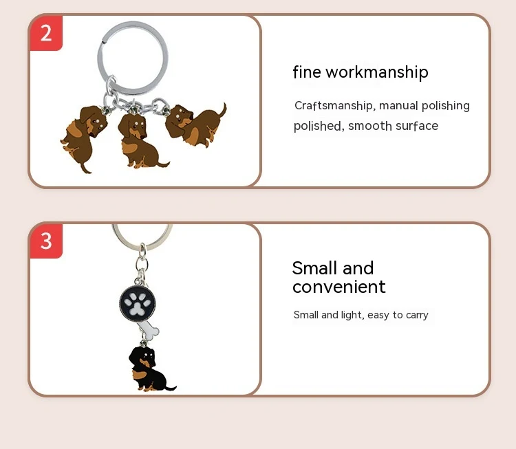 Title 7, American Style Pet Dog Wax Metal Keychains for ...