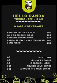 Hello Panda menu 2