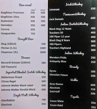 PINTS & SHOTS menu 1