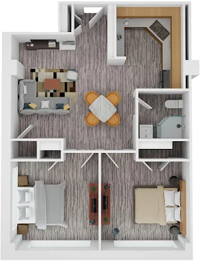 2 Bed 1 Bath